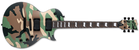 LTD EC-1000 Woodland Camo Satin 6-String Electric Guitar 